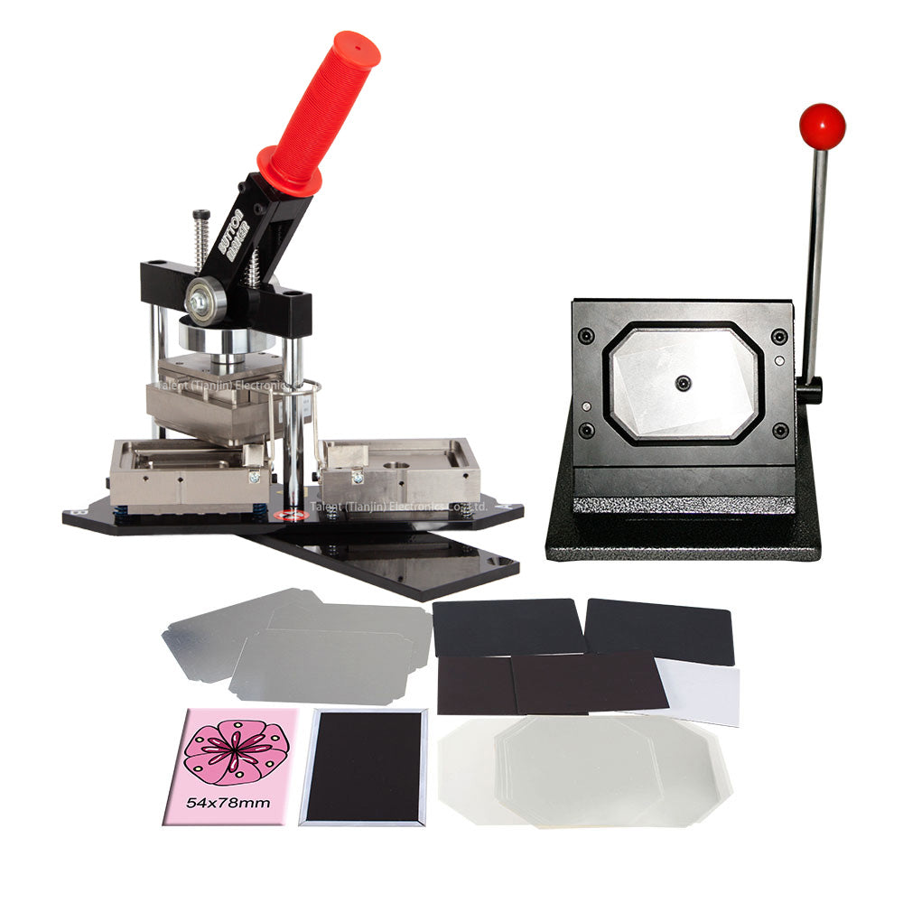 3x2 Inch Rectangle Custom Photo Magnet Maker Machine + 1000 Supplies Complete Set